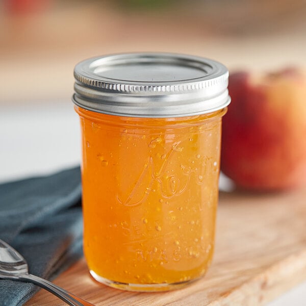 a jar of orange liquid