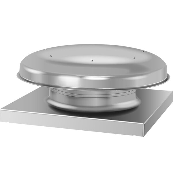 A round silver NAKS gravity relief supply vent.