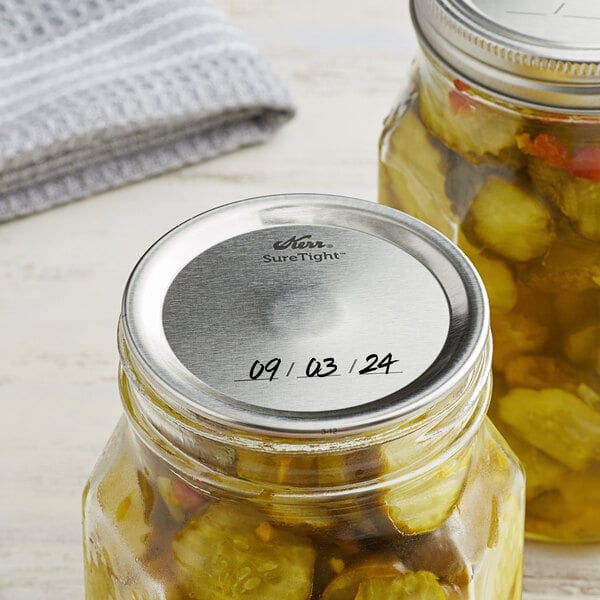 Kerr Wide Mouth Pint Jars with Bands & Lids