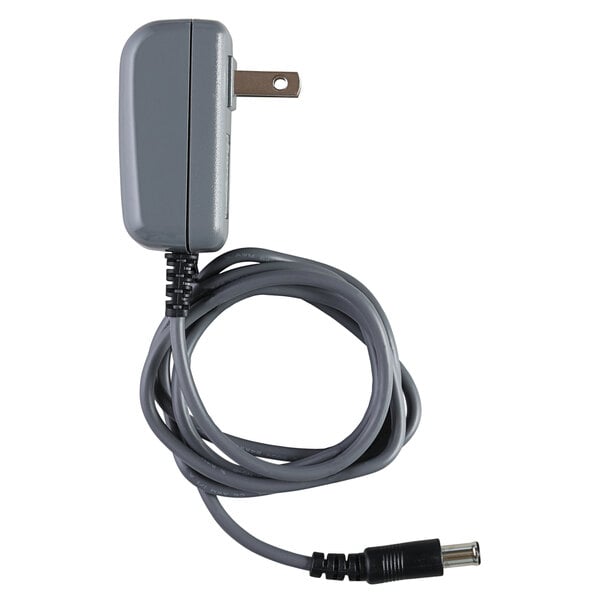 a grey power cord with a plug