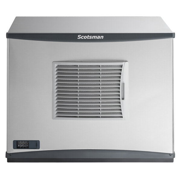A Scotsman air cooled ice machine with a vent.