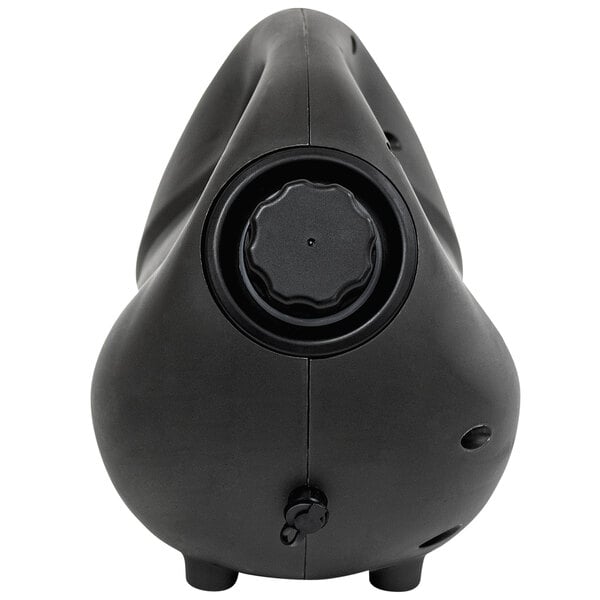 An XPOWER fogger with a black base and round black knob on a white background.