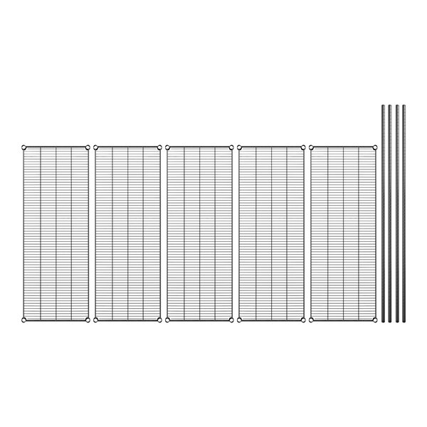 A drawing of Regency black wire grids with black lines on white paper.