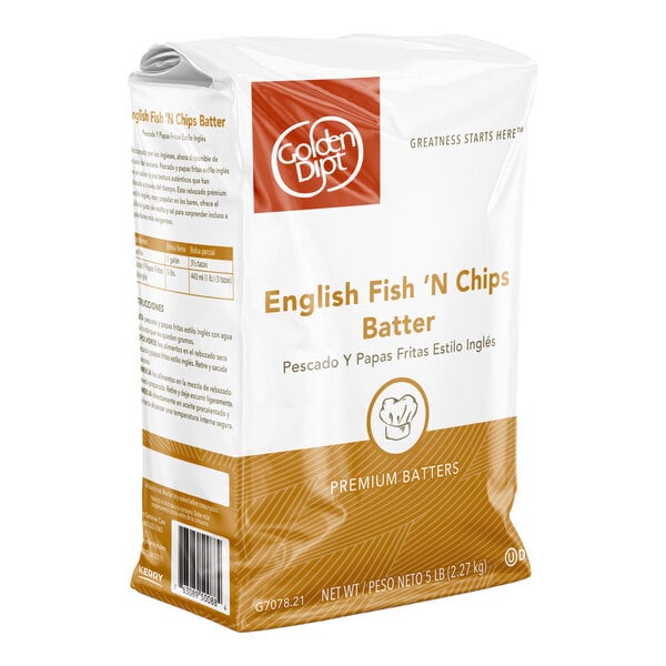 Golden Dipt English Style Fish 'N Chips Batter Mix 5 lb.