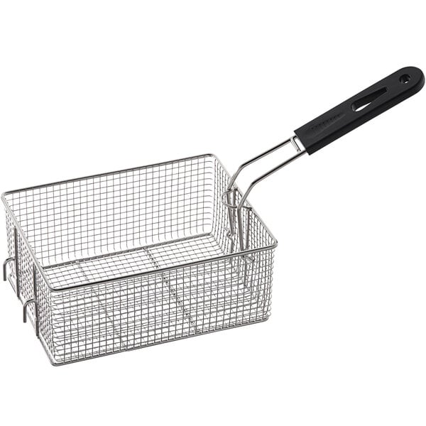 9 1/2 x 7 1/4 x 3 7/8 Fryer Basket with Front Hook