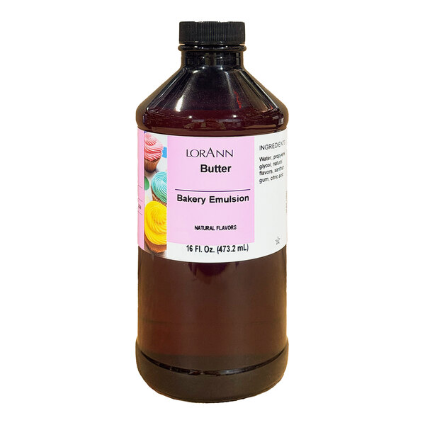 LorAnn Oils 16 fl. oz. All-Natural Butter Bakery Emulsion