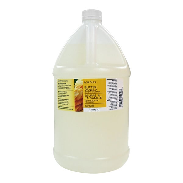 LorAnn Oils 1 Gallon Butter Vanilla Bakery Emulsion