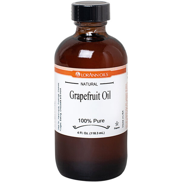 a bottle of grapefruit oil