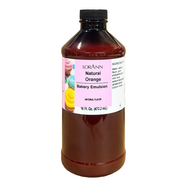 LorAnn Oils 16 fl. oz. All-Natural Orange Bakery Emulsion
