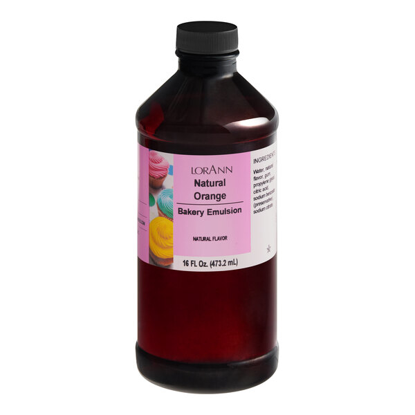 LorAnn Oils 16 fl. oz. All-Natural Orange Bakery Emulsion