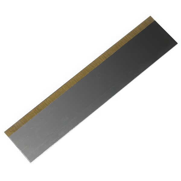 A metal Nemco blade with gold edges.