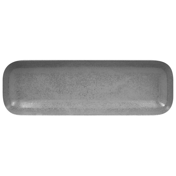 A RAK Porcelain rectangular grey porcelain dish.