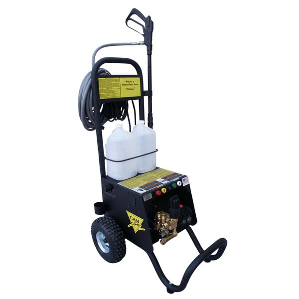 a machine with two jugs and a hose