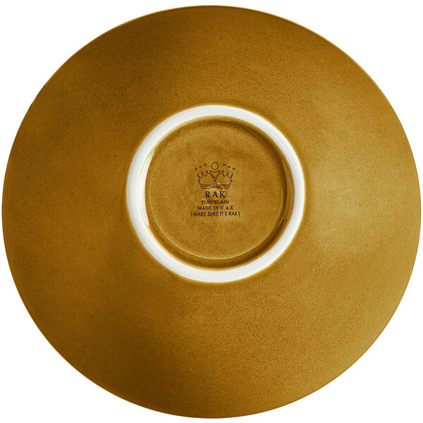 A RAK Porcelain caramel cereal bowl with a white center and rim.