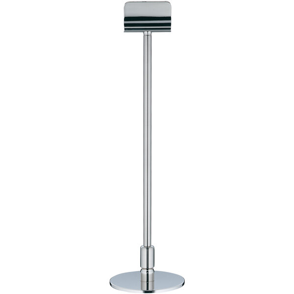 A silver metal WMF by BauscherHepp table number card holder.