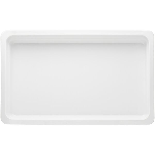 A white rectangular Bauscher by BauscherHepp food pan.