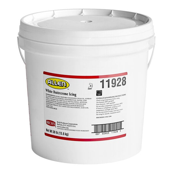 Rich's White Buttrcreme Icing - 30 lb. Pail