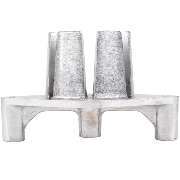 A metal Nemco 6 section push block with three holes.