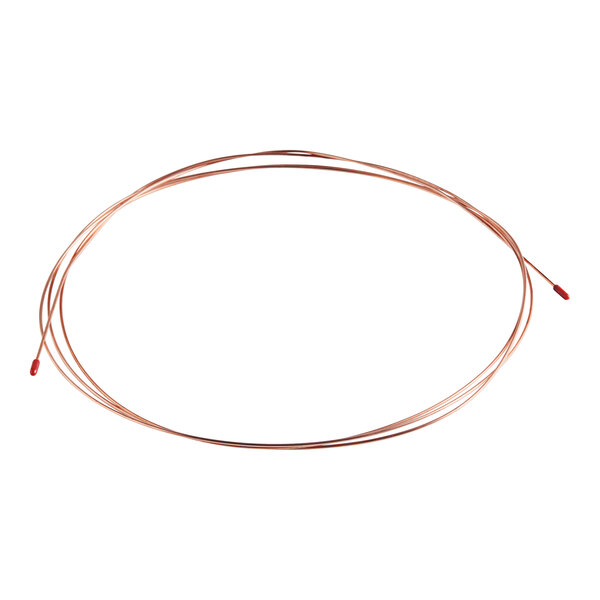 A close-up of a Continental Refrigerator capillary tube.