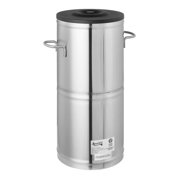 Avantco ITD3-GRD-MV 3 Gallon Round Iced Tea Dispenser with Stainless Steel Valve