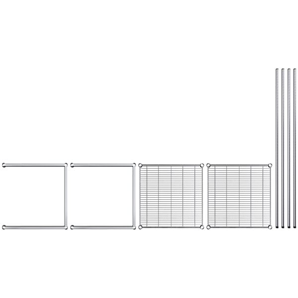 a close-up of a grid