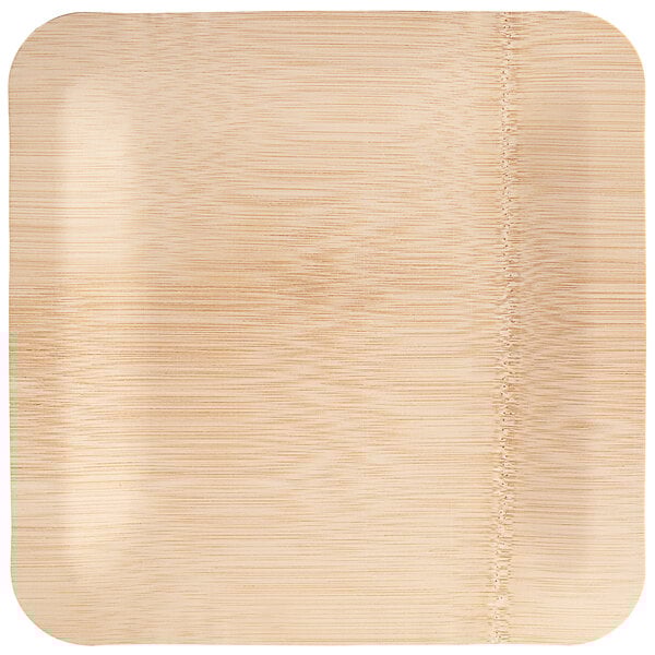 A Bamboo by EcoChoice square plate.