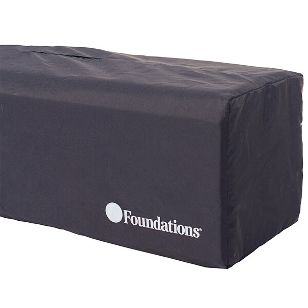 A black rectangular Foundations Celebrity Graphite Playard carry bag with white text.