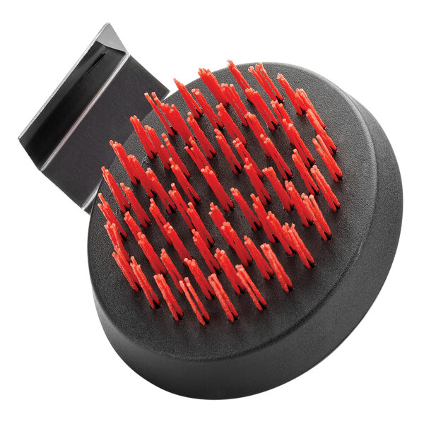 Cast Iron Cleaning Brush w/ Nylon Bristles & Metal Scraper