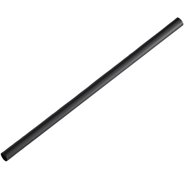 A black unwrapped Choice giant straw.