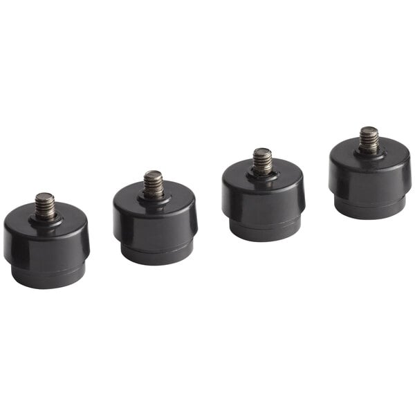 Pack of 4 M8x30mm All Metal Low Profile Threaded Levelling Feet Base 30mm 
