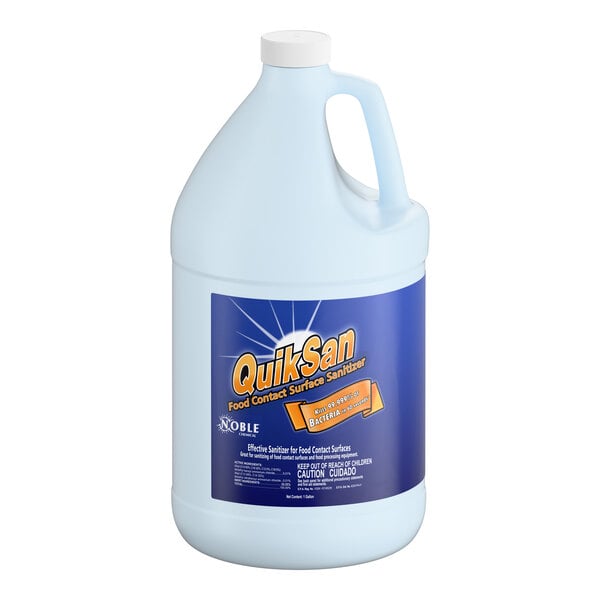 Noble Chemical 1 Gallon / 128 oz. QuikSan Food Contact Ready-to-Use Surface Sanitizer Refill