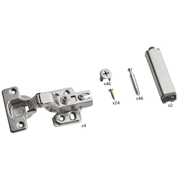 Lancaster Table & Seating metal hinge for hostess podium doors.