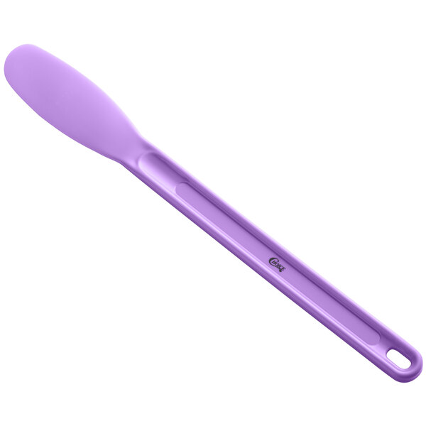 A purple Choice sandwich spreader with a handle.