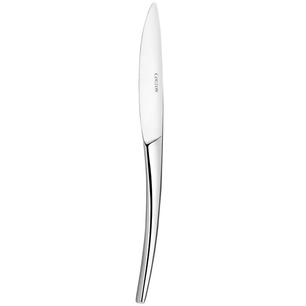 A silver Couzon by Amefa stainless steel table knife with a long handle.