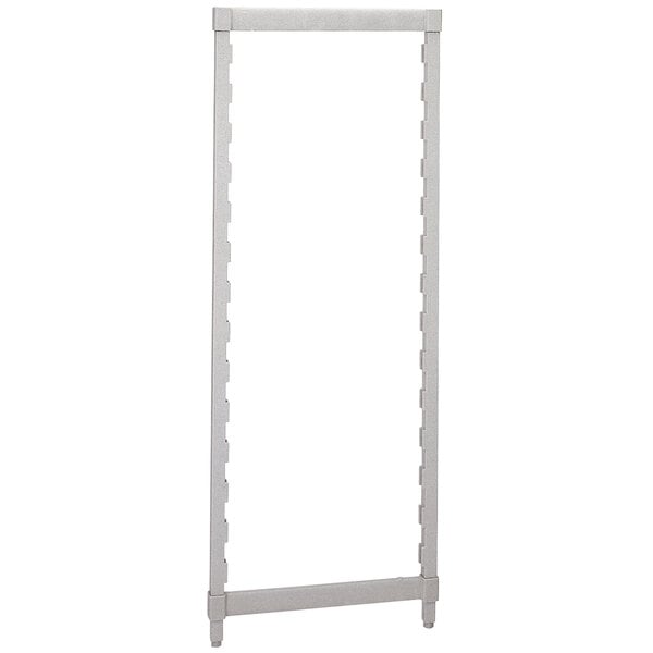 A white rectangular Camshelving post kit with metal bars.