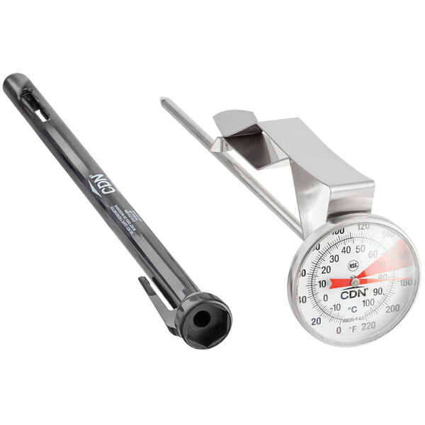 CDN IRB220-F ProAccurate Insta-Read Beverage and Frothing Thermometer 5-inch stem 