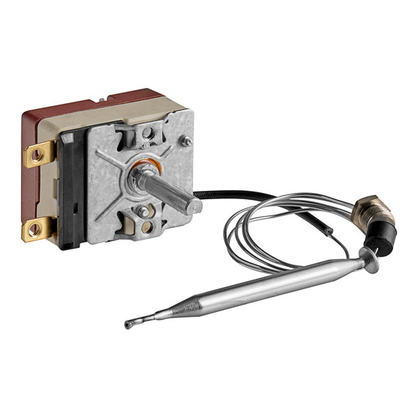 An Avantco thermostat for a pasta cooker with a wire attached.