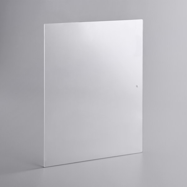 A white rectangular object with a black border.