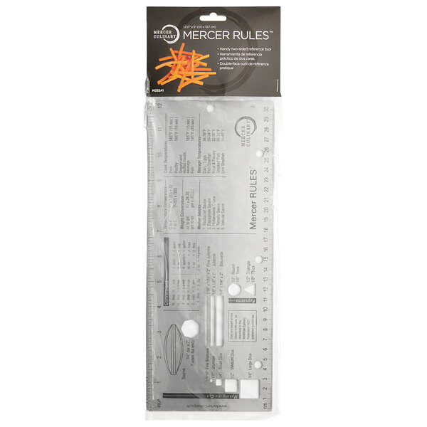 Mercer Culinary M33241 Mercer Rules™ Reference Tool - 12 1/4