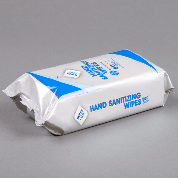 WipesPlus Hand Sanitizing Wipes (Alcohol Free, Lemon Scent)
