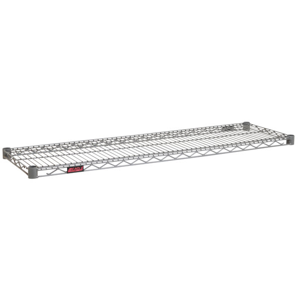 An Eagle Group Valu-Master wire shelf with gray epoxy coating on a white background.