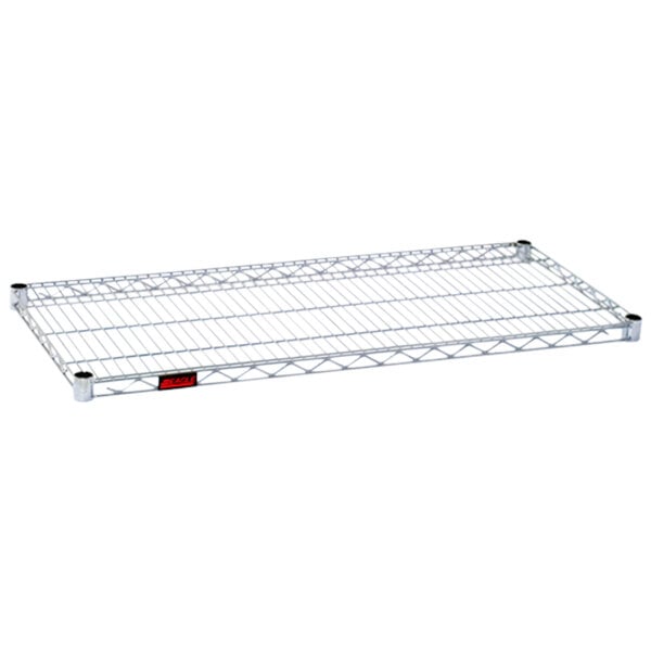 A chrome Eagle Group wire shelf.