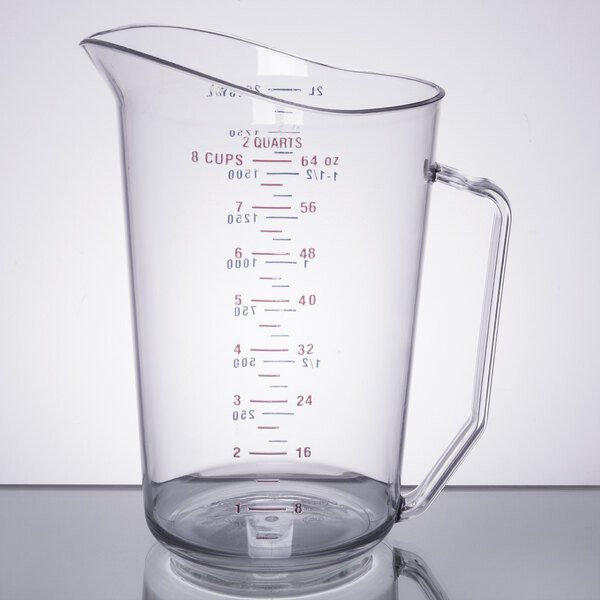Cambro 200MCCW135 Camwear 2 Qt. Clear Measuring Cup