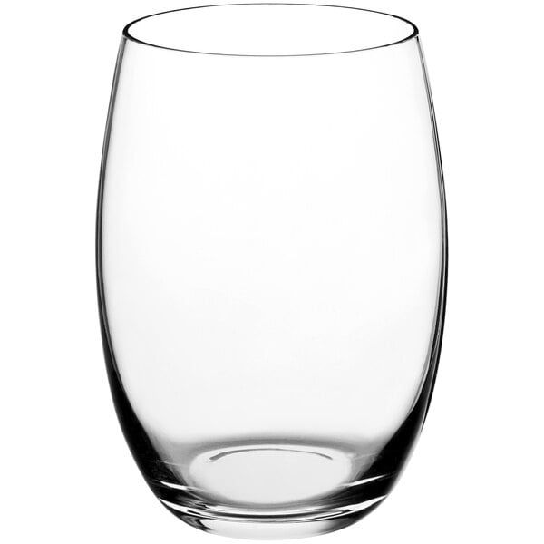 a clear glass with a white background