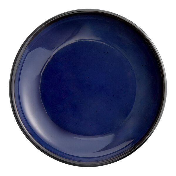 Acopa Keystone 7" Azora Blue Porcelain Coupe Plate - Sample