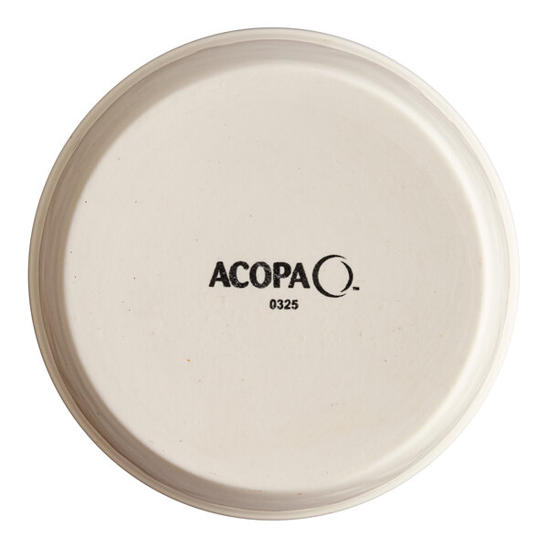 Acopa Keystone 7 oz. Vanilla Bean Porcelain Ramekin - Sample