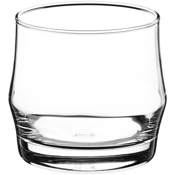 An Acopa Saloon rocks glass on a white background.