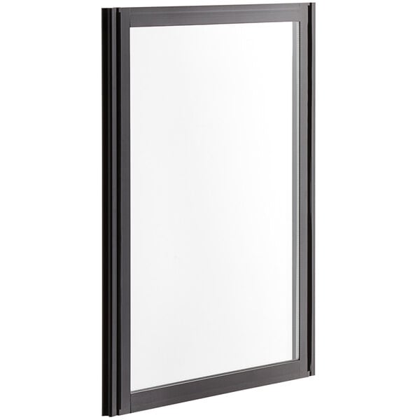 An Avantco black rectangular frame with a white surface.