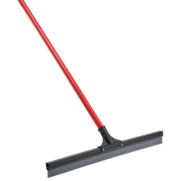 a black and red squeegee