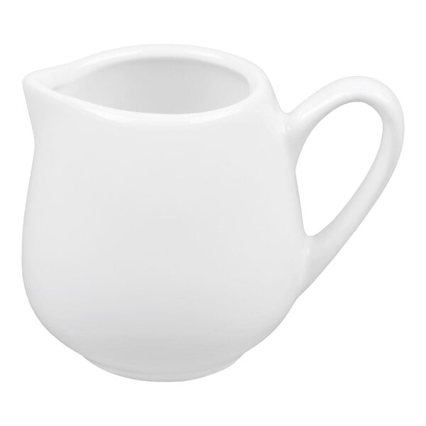 American Metalcraft PCR25 2.5 oz. White Porcelain Creamer
